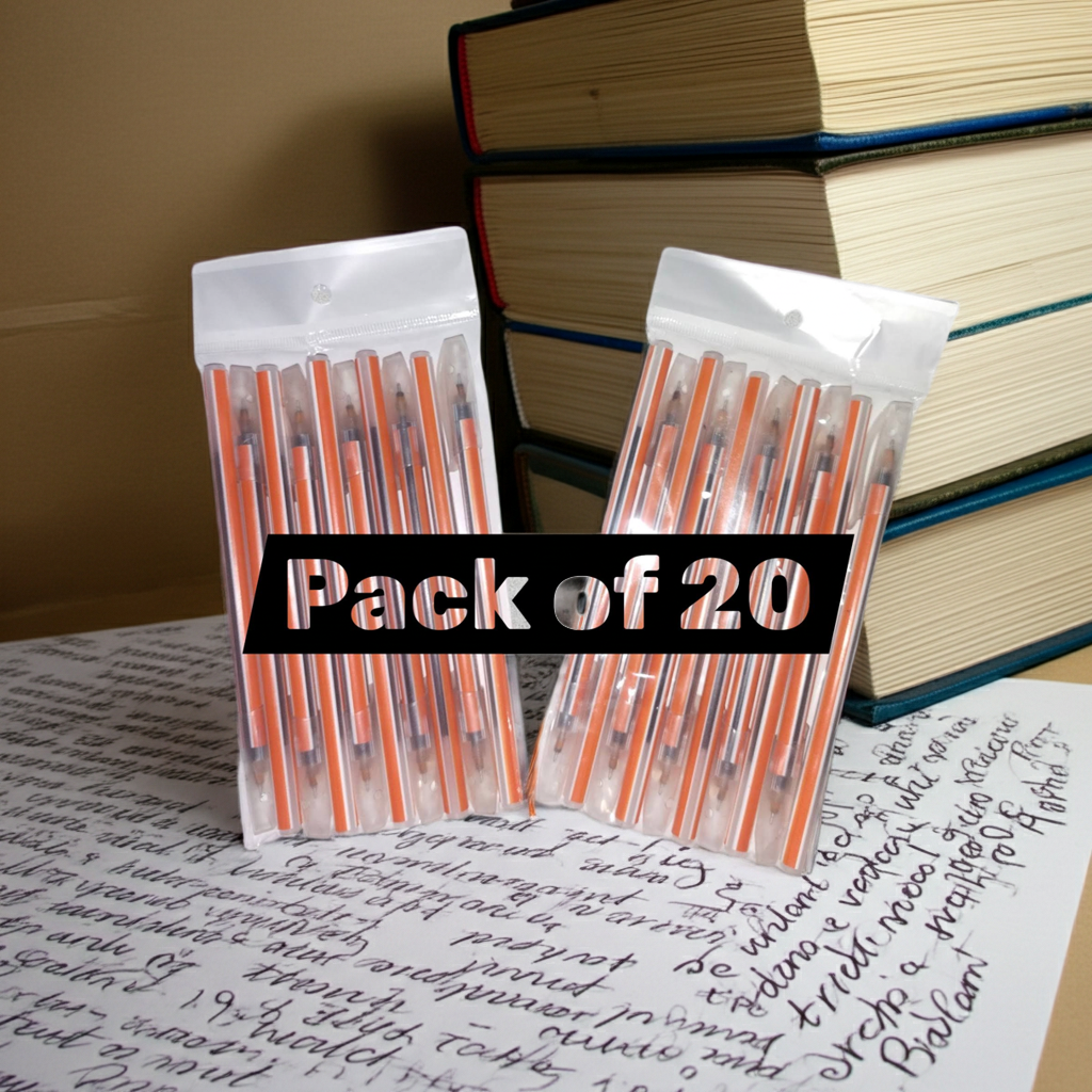 DumSum Ball Pen - BLUE | Ball Point Pen Set With Comfortable Grip ink is very smoothly to write | Pens For Writing | School and Office Stationery | Pens For Students (Pack of 20)