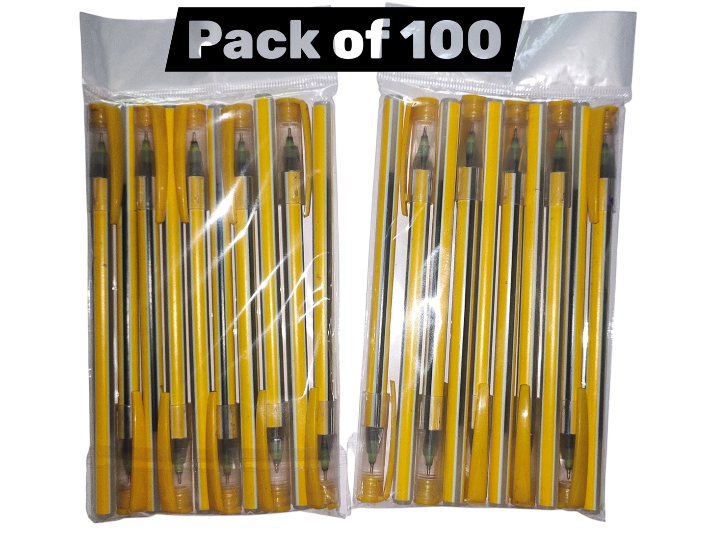 DumSum Ball Pen - BLUE | Ball Point Pen Set With Comfortable Grip ink is very smoothly to write | Pens For Writing | School and Office Stationery | Pens For Students (Pack of 100)