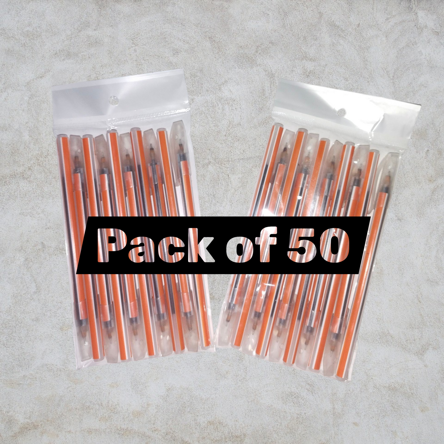 DumSum Ball Pen - BLUE | Ball Point Pen Set With Comfortable Grip ink is very smoothly to write | Pens For Writing | School and Office Stationery | Pens For Students (Pack of 50)